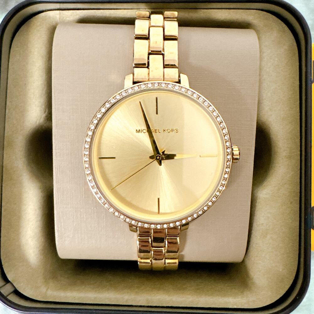 Michael Kors MK4399 Charley Crystal Gold Dial Ladies Watch - Picture 2 of 6